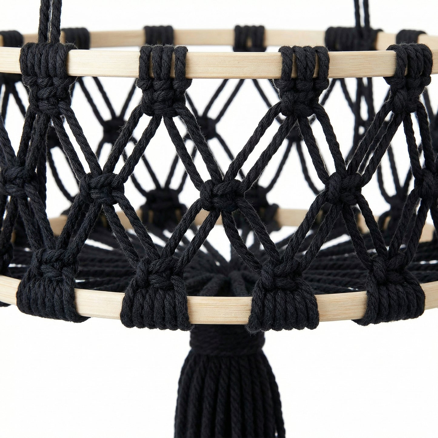 Three Tier Hanging Storage Organizer Macrame Style Basket for Plants Bathroom Kitchen Bedroom