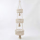 Three Tier Hanging Storage Organizer Macrame Style Basket for Plants Bathroom Kitchen Bedroom