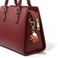 Strawberry Charm Keychain with Daisy Pendant and Heart Clip Decorative Bag Charm Accessory