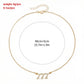 Alloy Necklace with Triple Number Pendant Crystal Accent Minimal Chain Adjustable Length Jewelry