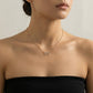 Alloy Necklace with Triple Number Pendant Crystal Accent Minimal Chain Adjustable Length Jewelry