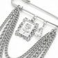 Safety Pin Brooch Chain Tassel Butterfly Charm Rose Pendant Statement Design