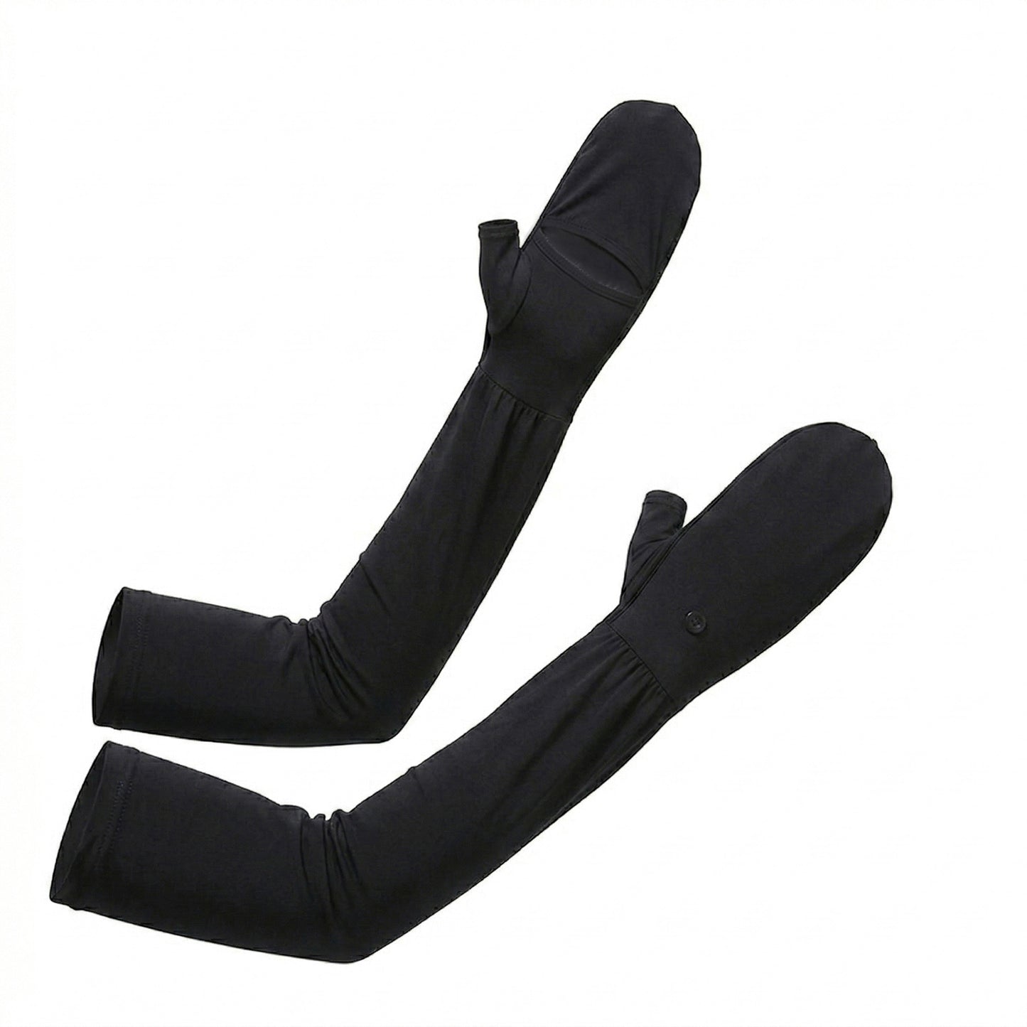 UV Protection Arm Sleeves with Thumb Holes Adjustable Cuff Cooling Sun Sleeves for Outdoor Use