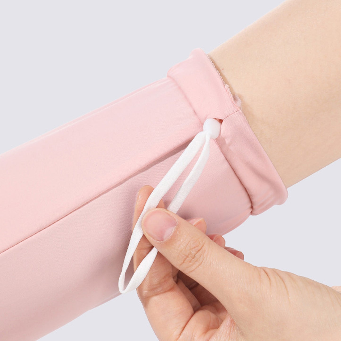 UV Protection Arm Sleeves with Thumb Holes Adjustable Cuff Cooling Sun Sleeves for Outdoor Use