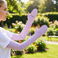 UV Protection Arm Sleeves with Thumb Holes Adjustable Cuff Cooling Sun Sleeves for Outdoor Use