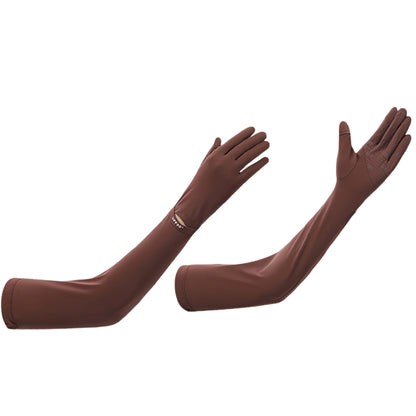 Arm Sleeves with Gloves Adjustable Cuff Breathable Cooling Sun Sleeves for Outdoor Use