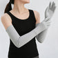 Arm Sleeves with Gloves Adjustable Cuff Breathable Cooling Sun Sleeves for Outdoor Use
