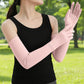Arm Sleeves with Gloves Adjustable Cuff Breathable Cooling Sun Sleeves for Outdoor Use