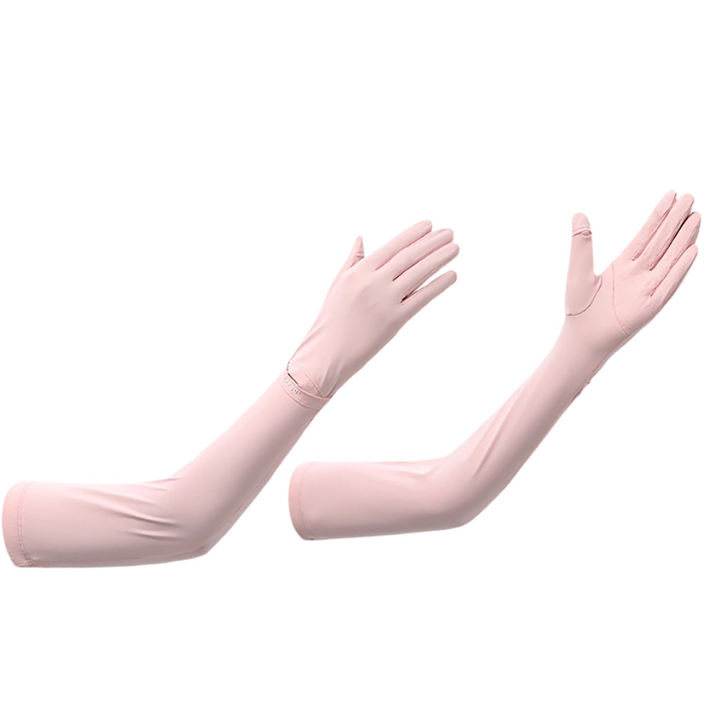 Arm Sleeves with Gloves Adjustable Cuff Breathable Cooling Sun Sleeves for Outdoor Use