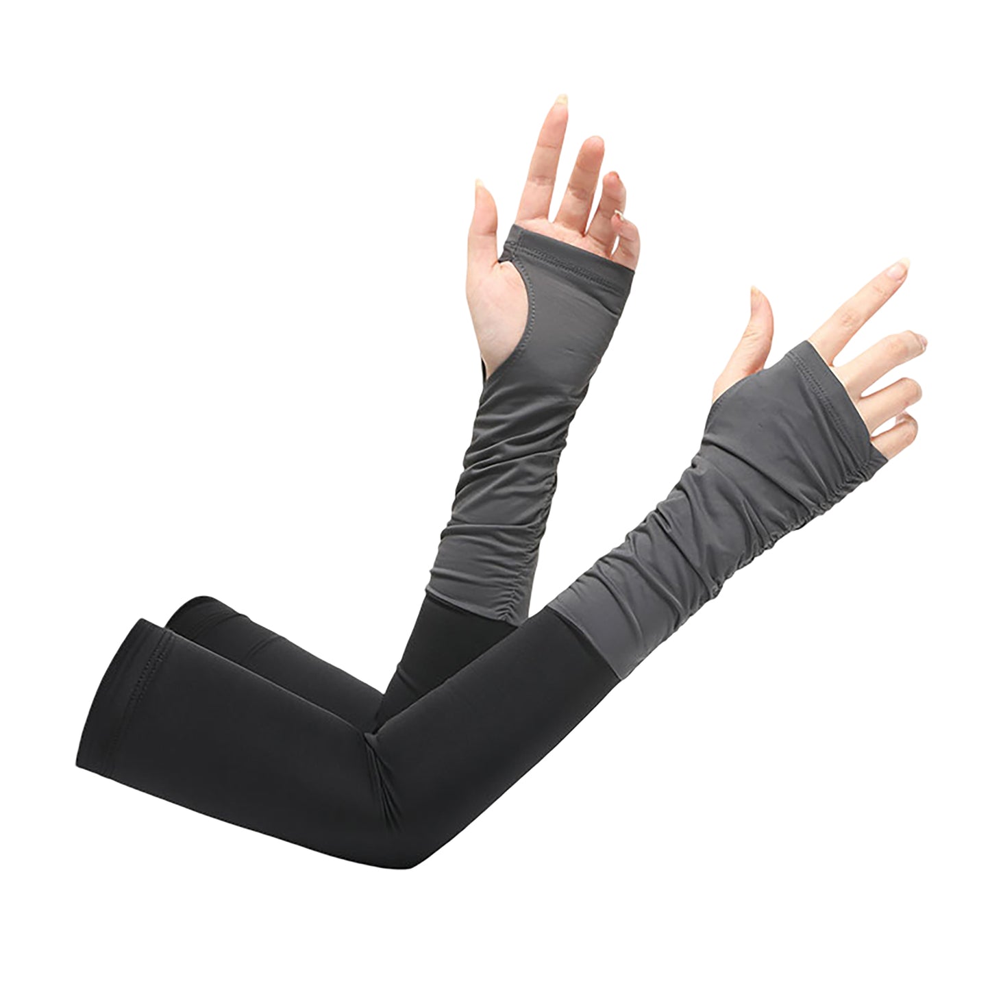 UV Protection Arm Sleeves Breathable Cooling Stretch Sun Sleeves for Outdoor Activities