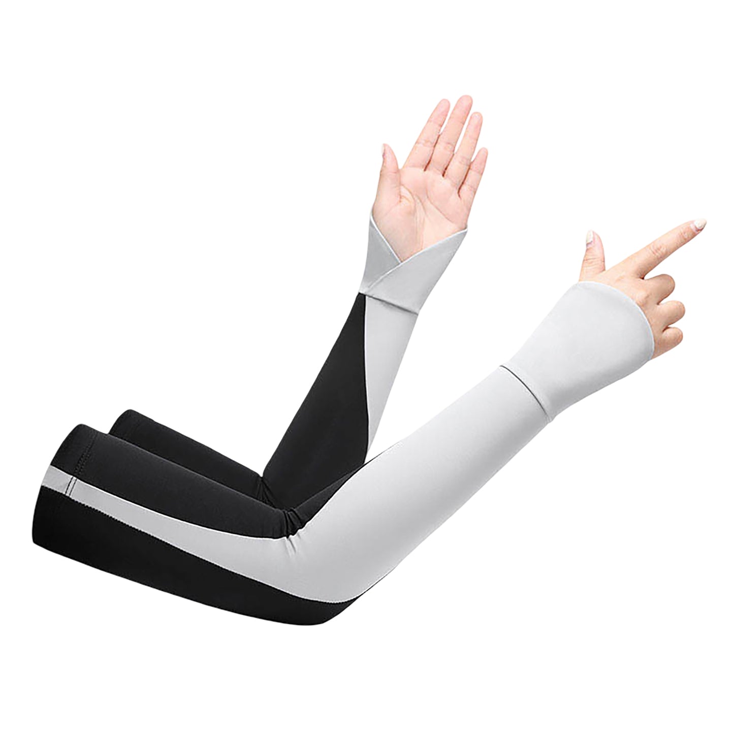 Arm Sleeves Lightweight Stretch Cooling Sun Sleeves for Outdoor Driving Running Cycling