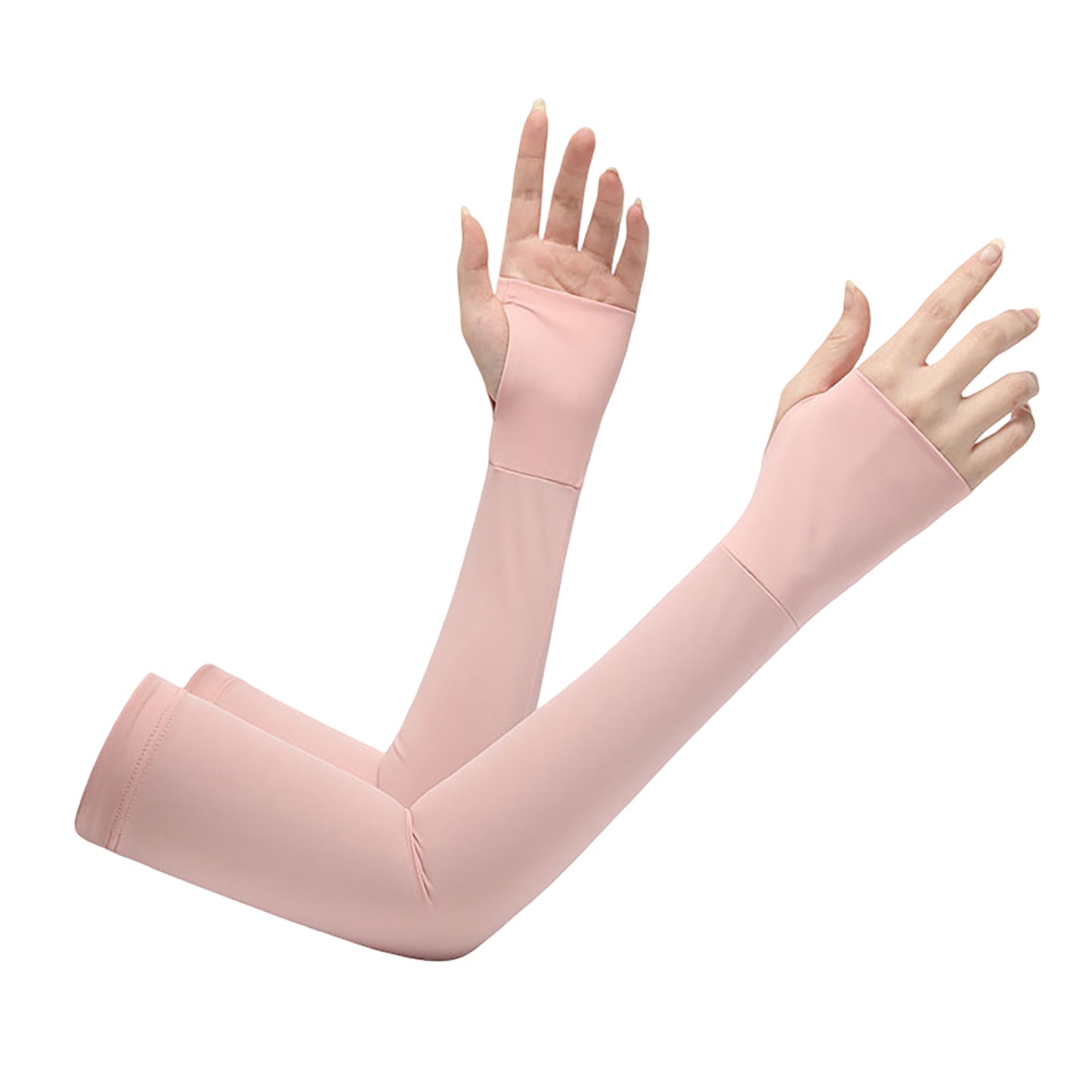 Arm Sleeves Lightweight Cooling Stretch Breathable Sun Sleeves for Driving Running Cycling