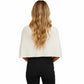 Knit Shoulder Wrap with Draped Neckline and Asymmetrical Hem 25.5in