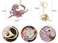 Sparkling Horse Key Chains For Women Girls Gifts Car Purse Animal Pendant Charms Pink