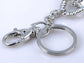 White Triangle Designer Purse Bag Key Chain