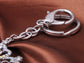 Silver Iridescent Colored Crown Tiara Key Chain