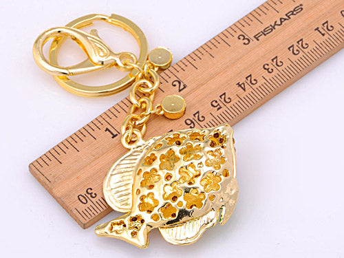 Multi Colored Tropical Colorful Angel Fish Key Chain