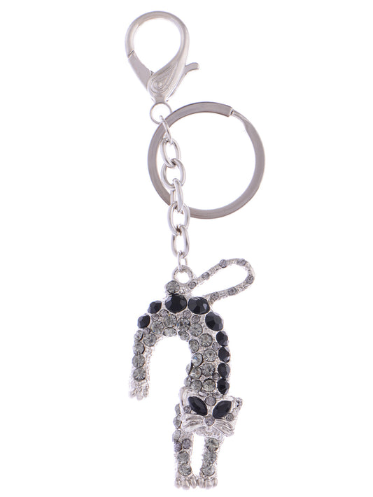 Black Jet Arch Back Cat Kitten Halloween Key Chain