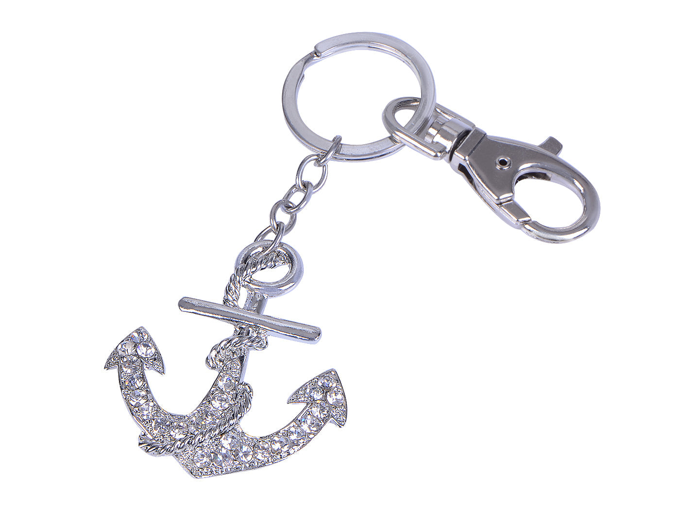 Silver Nautical Anchor Sailor Key Chain