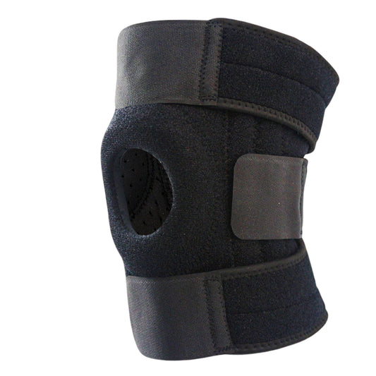 1 Pc Adjustable Knee Support Brace with Open Patella Design and Reinforced Stabilizer Pad