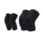 2 Pc Sports Knee Pads with Segmented Shock Absorbing Cushion and Stretch Compression Sleeve Support