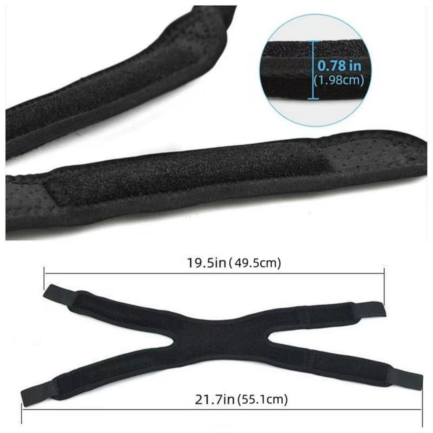 1 Pc Sports Patella Tendon Knee Strap with Silicone Grip Strip and Adjustable Compression Support