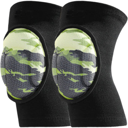 2 Pc Volleyball Knee Pads with Thick Shock Absorbing Cushion and Stretch Compression Sleeve Fit