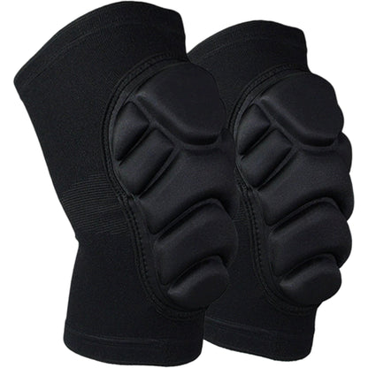 Volleyball Knee Pads 2 Pc with Thick Shock Absorbing Cushion and Stretch Compression Sleeve Fit