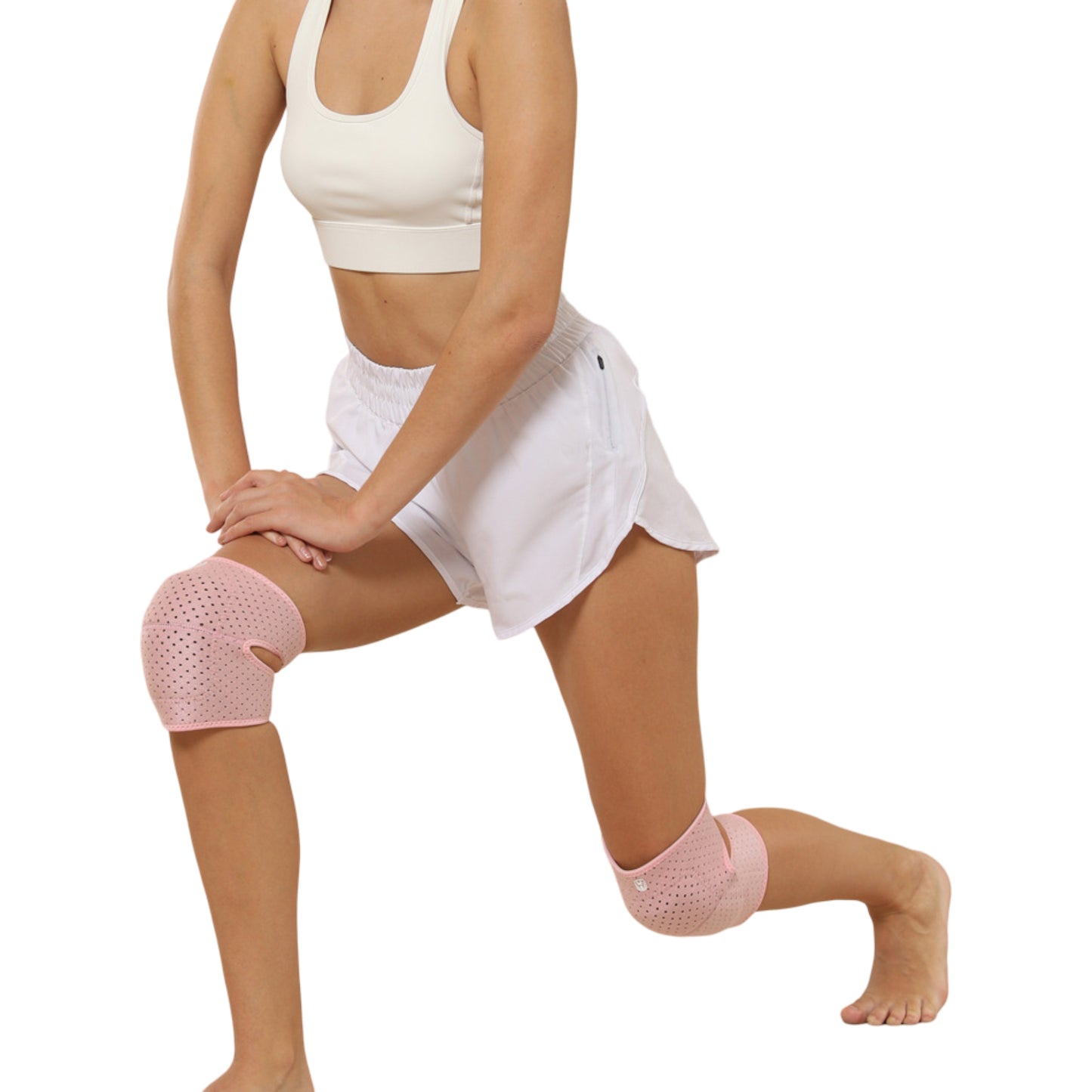 Workout Knee Support Wrap 2 Pc with Adjustable Strap and Breathable Compression Fit