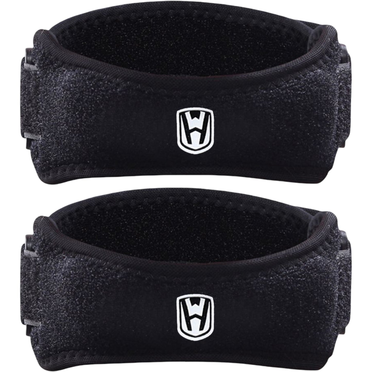 Patella Tendon Knee Straps 2 Pc with Adjustable Compression and Non Slip Support