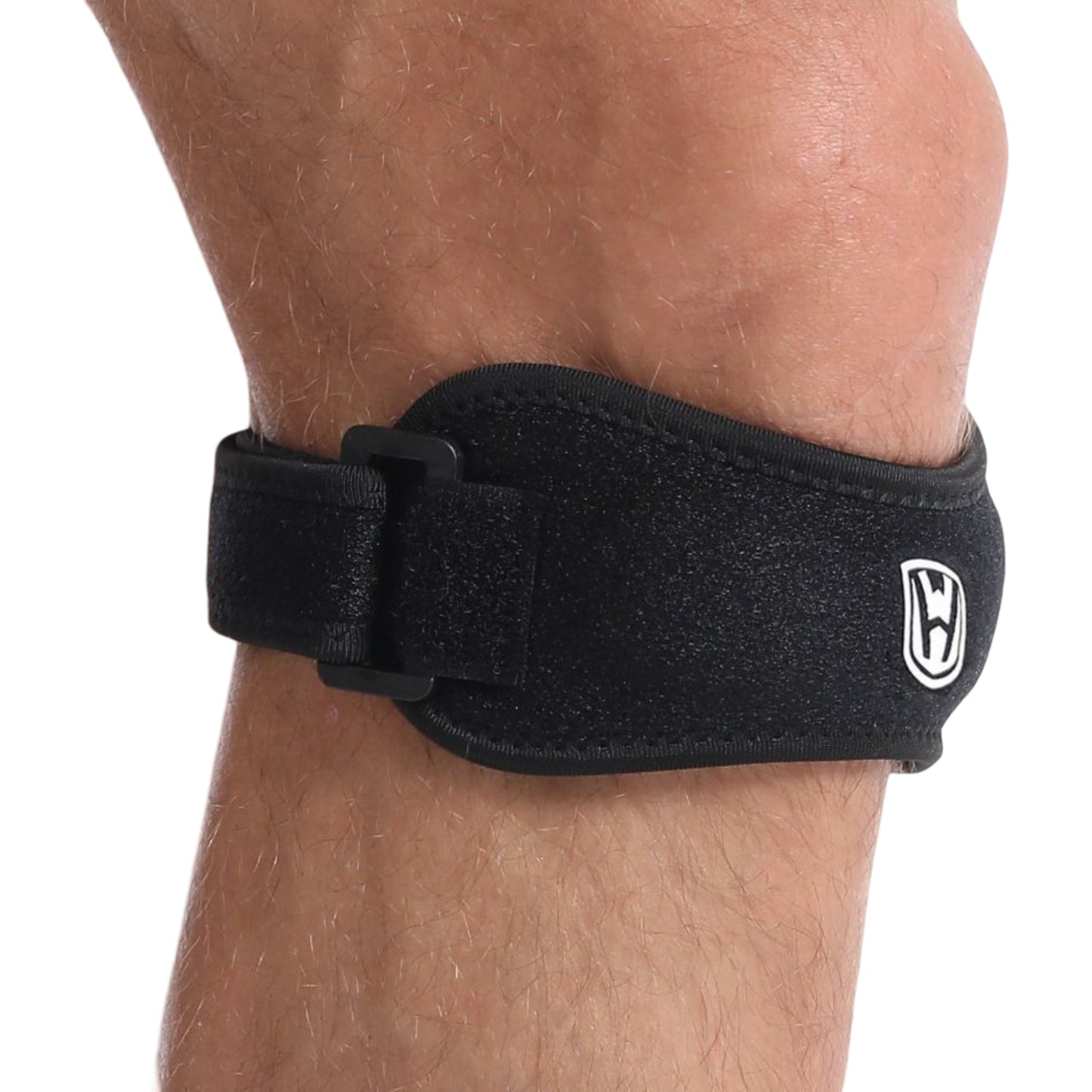 Patella Tendon Knee Straps 2 Pc with Adjustable Compression and Non Slip Support