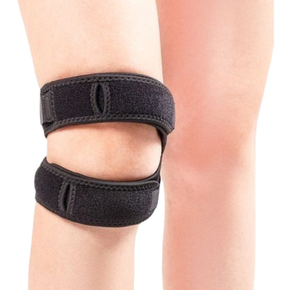 Adjustable Patella Knee Strap 1 Pc with Dual Band Compression Support for Running and Workouts