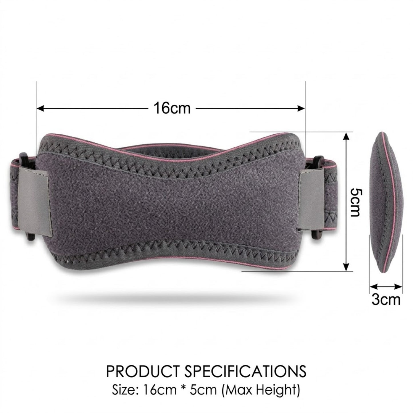 Adjustable Patella Knee Strap 1 Pc with Dual Compression Support for Running and Workouts