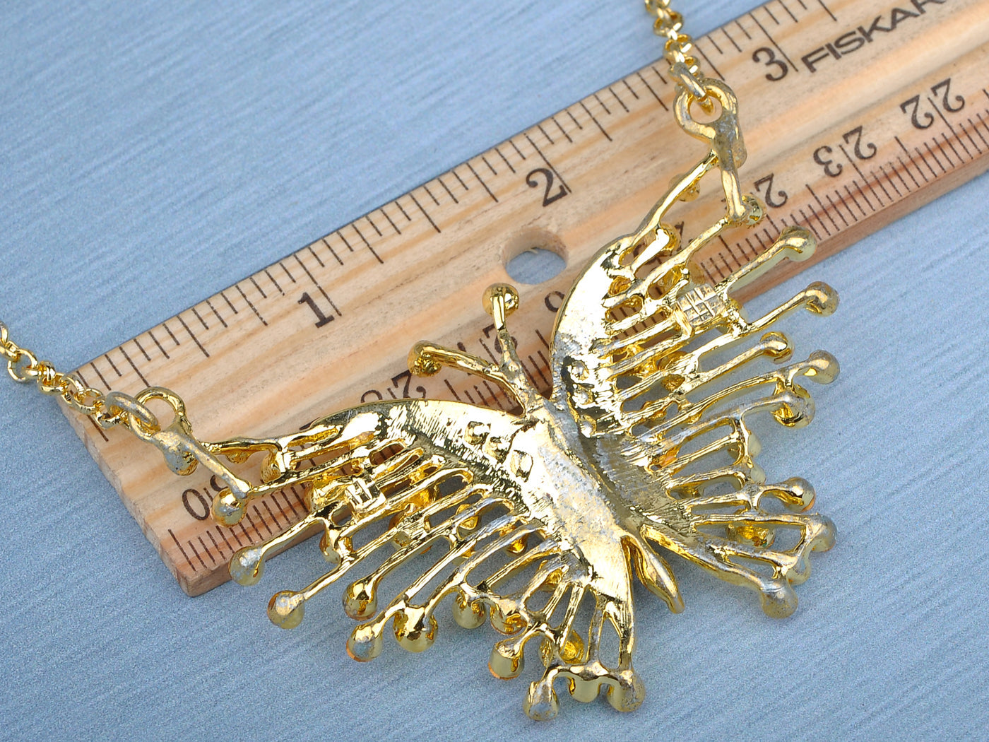 Multicolored Colorful Butterfly Chain Necklace