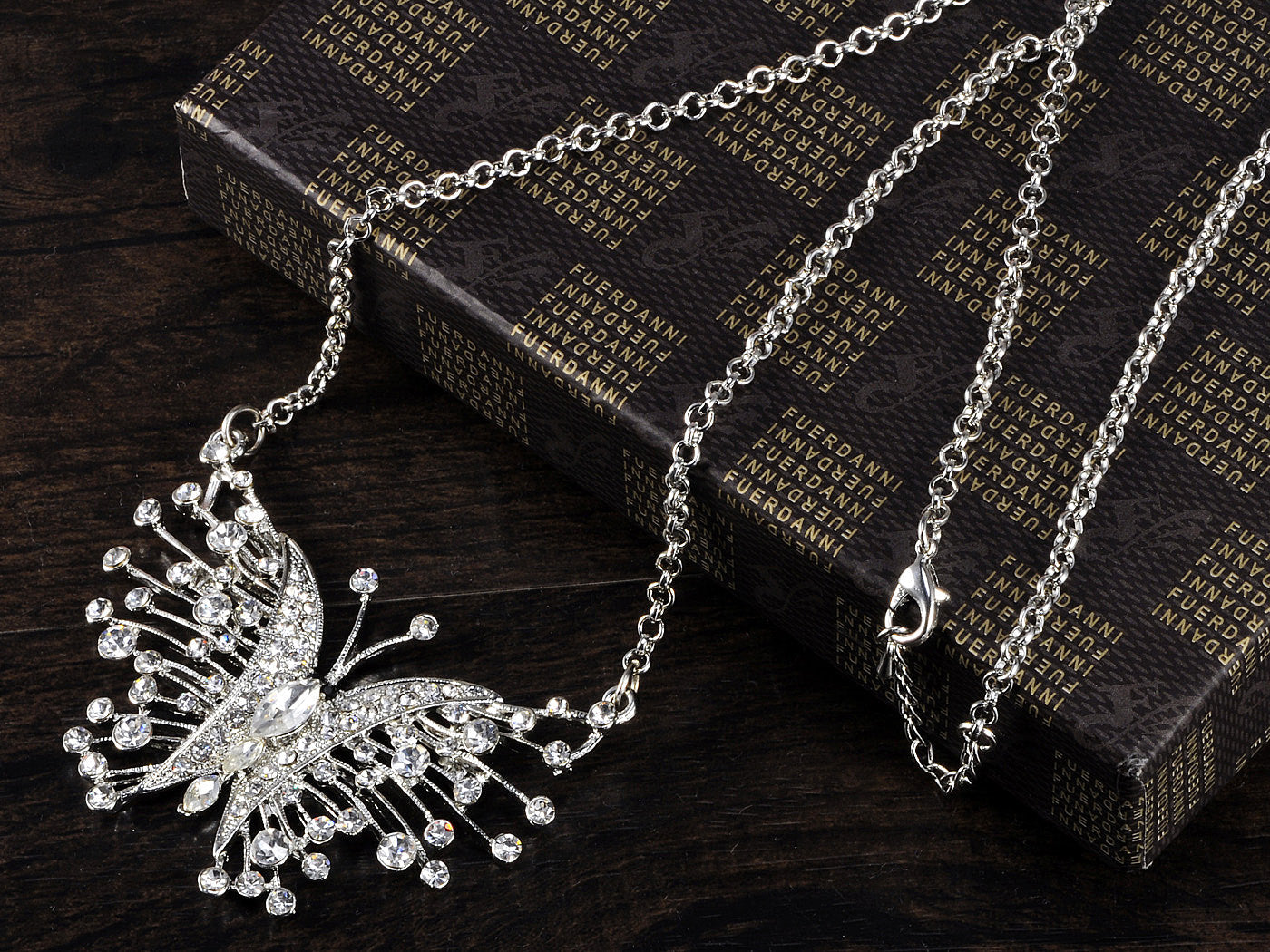 Multicolored Colorful Butterfly Chain Necklace