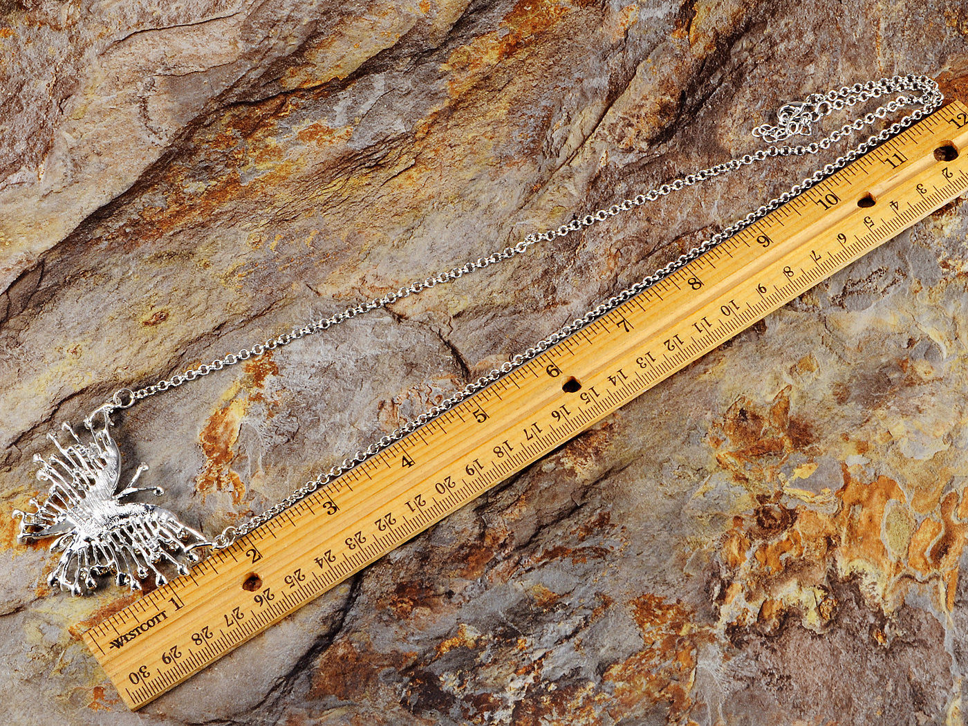 Multicolored Colorful Butterfly Chain Necklace