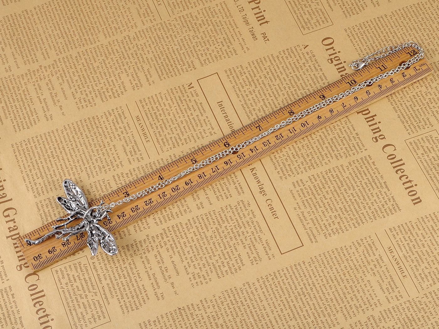 Dragonfly Pendant Necklace Amethyst Colored Purple Pink Emerald Colored Green White