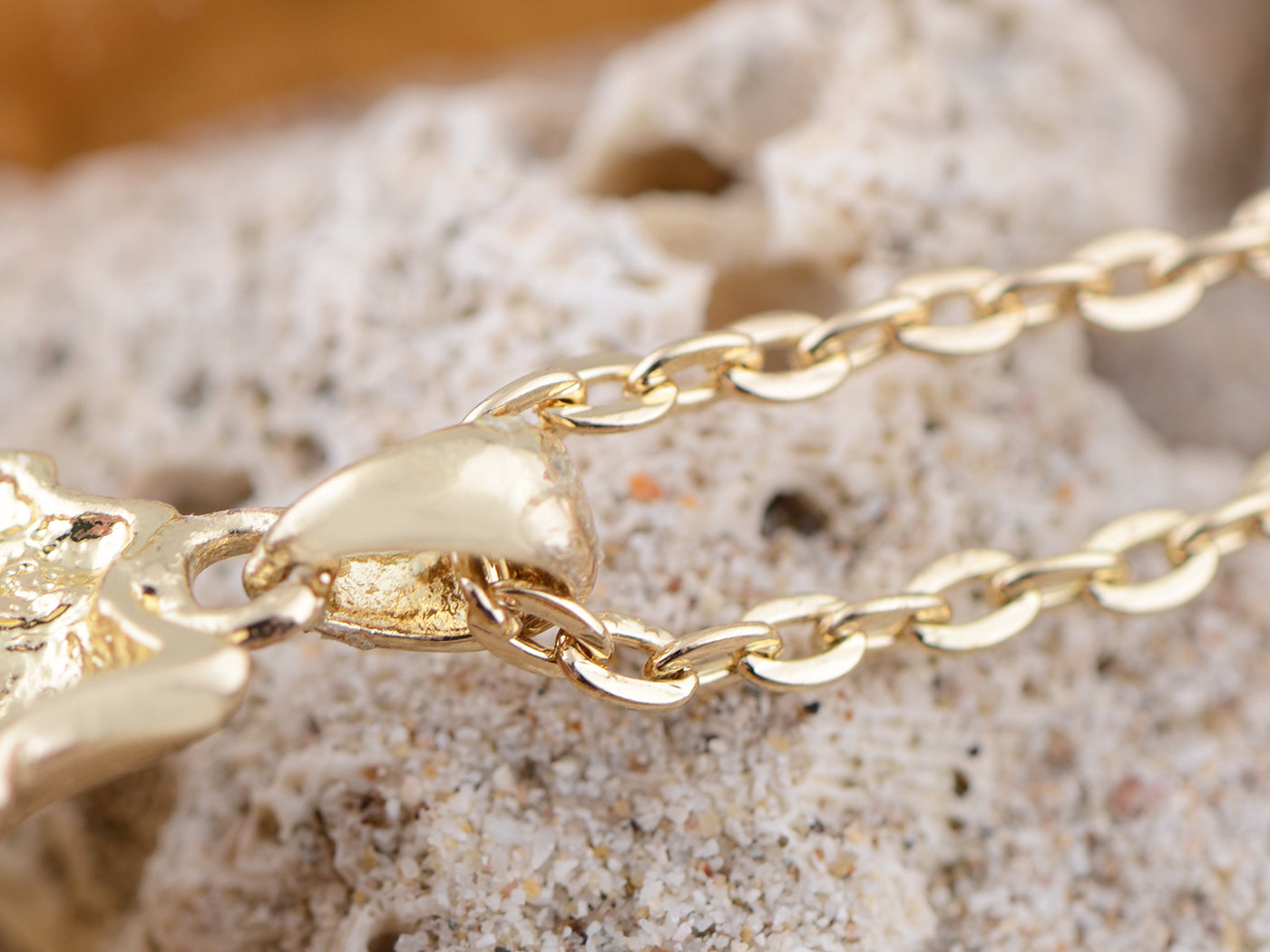 Petite Blue Enamel Sea Horse Pendant Necklace