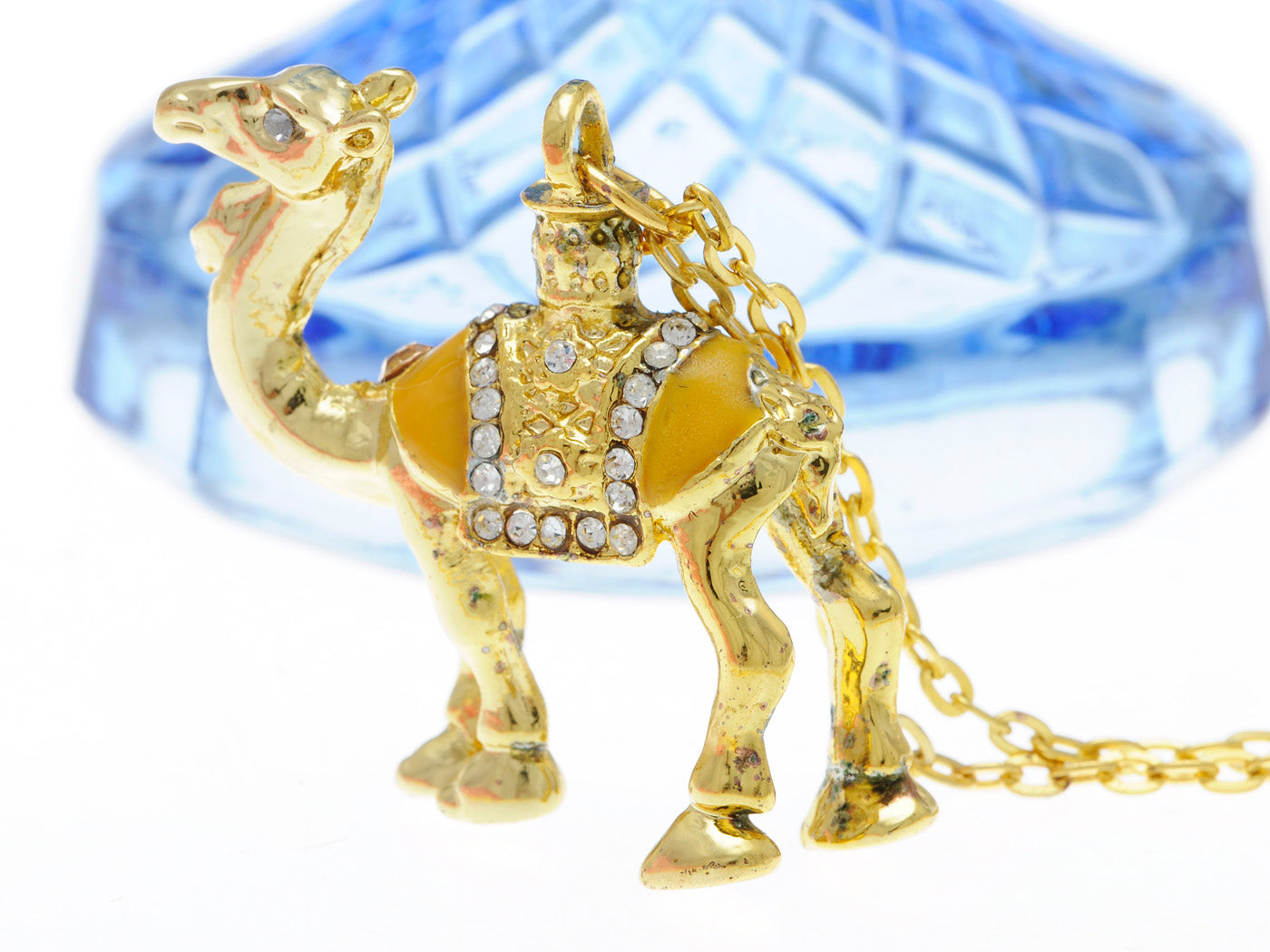 Painted Hot Hump Camel Pendant Necklace
