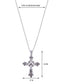 Gothic Black Inspirational Holy Cross Love God Heart Pendant Necklace