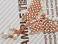 Faux Pearls Flower Butterfly Dangling Tassel Necklace