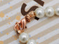 Faux Pearls Flower Butterfly Dangling Tassel Necklace