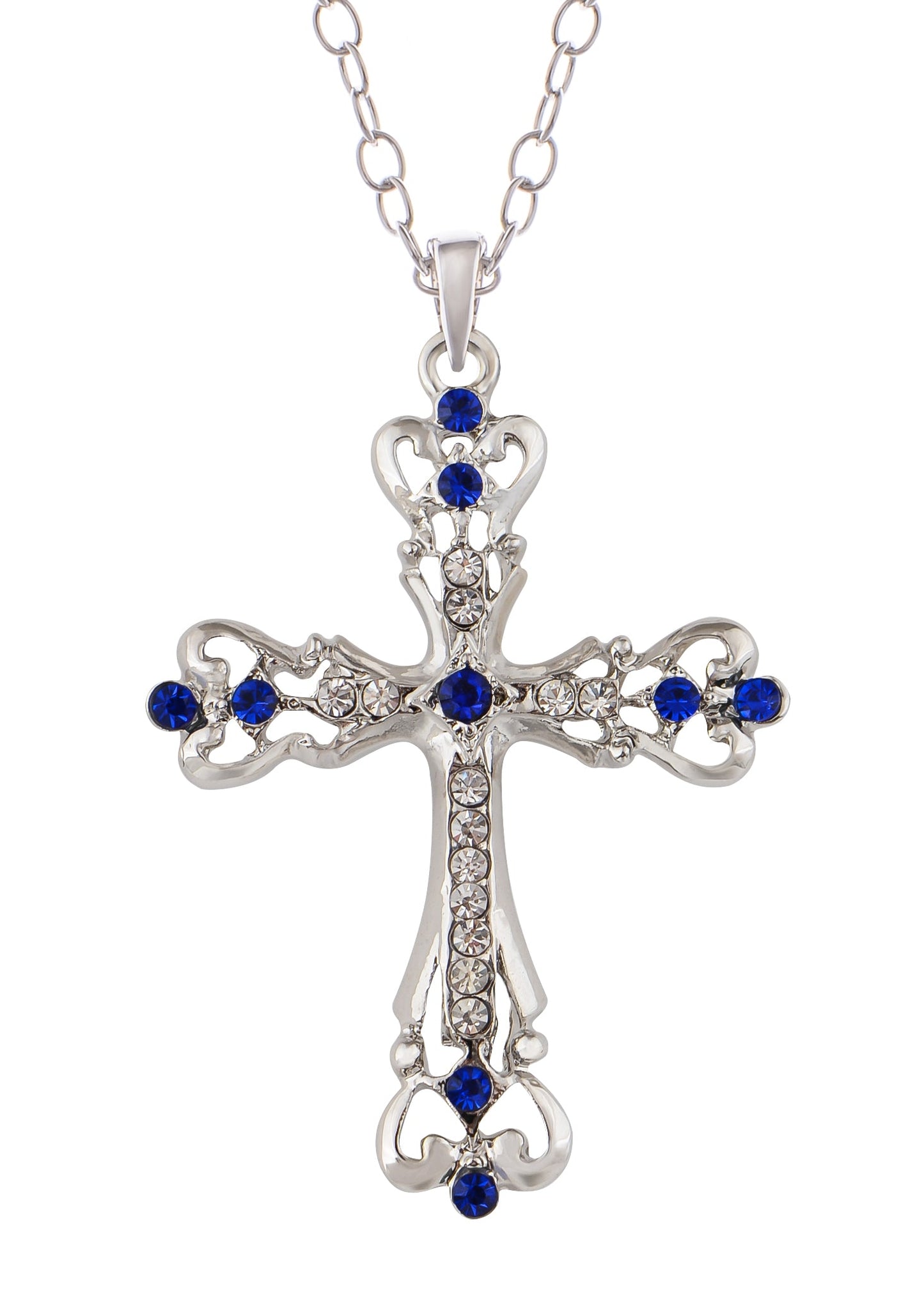 Gun Black Celtic Cross Pendant Necklace