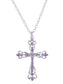 Gun Black Celtic Cross Pendant Necklace