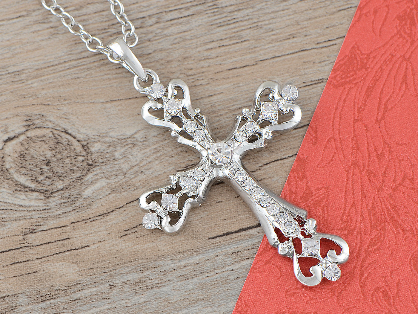 Gun Black Celtic Cross Pendant Necklace