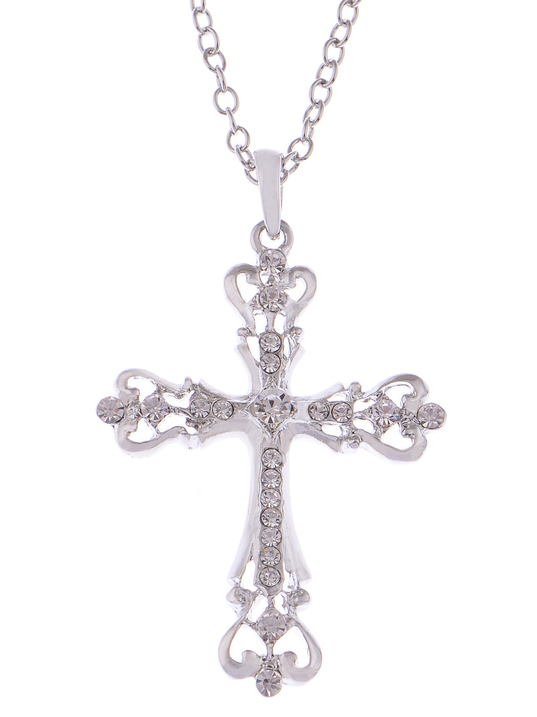 Gun Black Celtic Cross Pendant Necklace