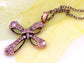 Orange Colorful Cross Pendant Chain Necklace
