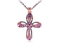 Orange Colorful Cross Pendant Chain Necklace