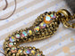 Chinese Horoscope Snake Cobra Ab Pendant Necklace