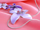 Pink Purple Hawaiian Flower Necklace Earrings Set